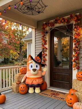NWT BLUEY Porch Greeter Bingo Halloween Costume Indoor Outdoor 14" x 11" x 19"